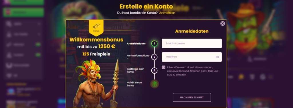 Bizzo Casino Anmeldung