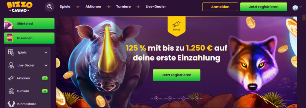 Bizzo Casino Bonus